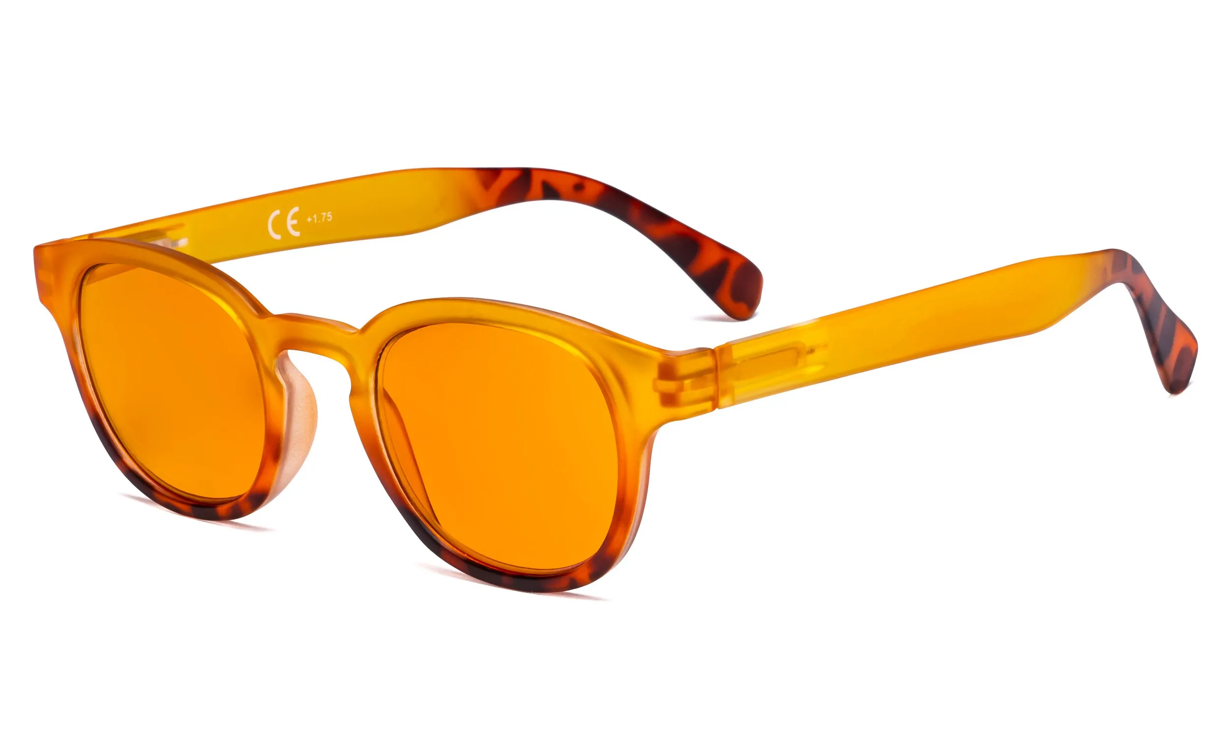 Yellow DS124D Eyekepper, женский синий светильник, блокирующие очки с оранжевым тонированным фильтром, линзы для сна, антибликовые компьютерные Ридеры - Цвет оправы: Yellow