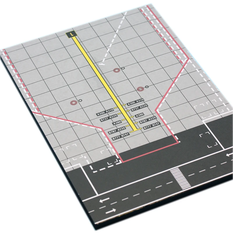 Миниатюрный 1:400 Airliner парковочное место полосы воздуха Фон сцены имитация аэропорта модель композиции 20*30 см