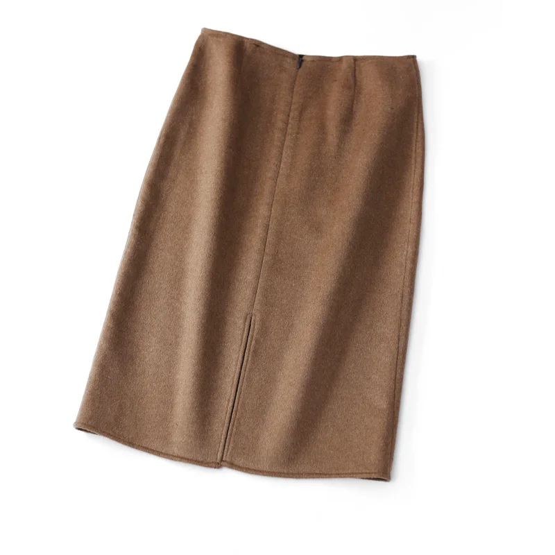 Mozuleva 2020 Autumn and Winter Double-Sided Two-Tone Double-Faced Woolen Goods Skirt Womens 2020 Spring Woolen Overskirt