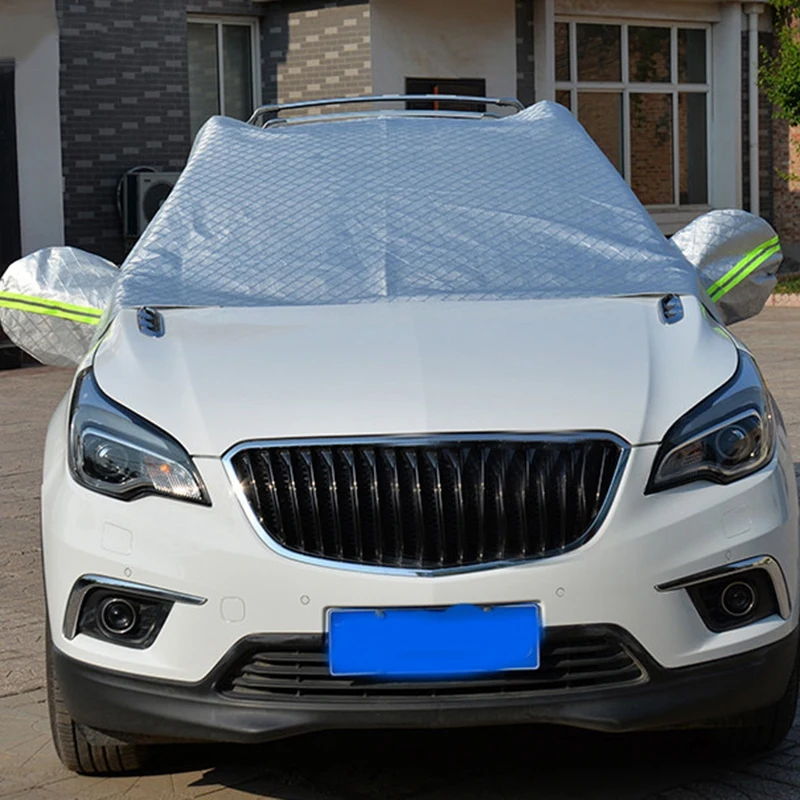 Универсальный полуавтомобильный солнцезащитный козырек от пыли для автомобиля Защита от солнца защита от ультрафиолета защита от снега непромокаемый и Прочный чехол для ухода за автомобилем