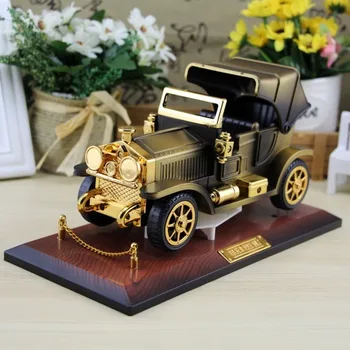 

Classic car music box creative walking retro car model music box holiday gift