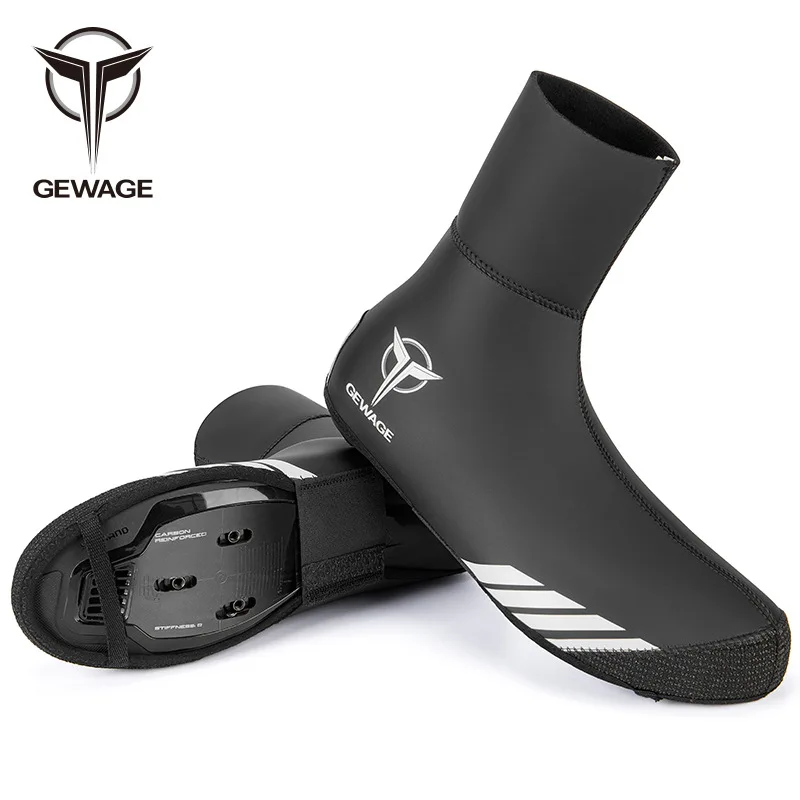 

GEWAGE New Thick Warm Winter Cycling Overshoes Neoprene Waterproof Windproof Bike Shoe Covers Men Women MTB Road Bicycle Booti