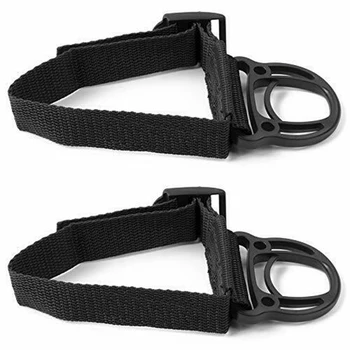 

2pcs Coat Hooks Car Clothes Hanger For Jeep Wrangler JK JL ABS Weave Black