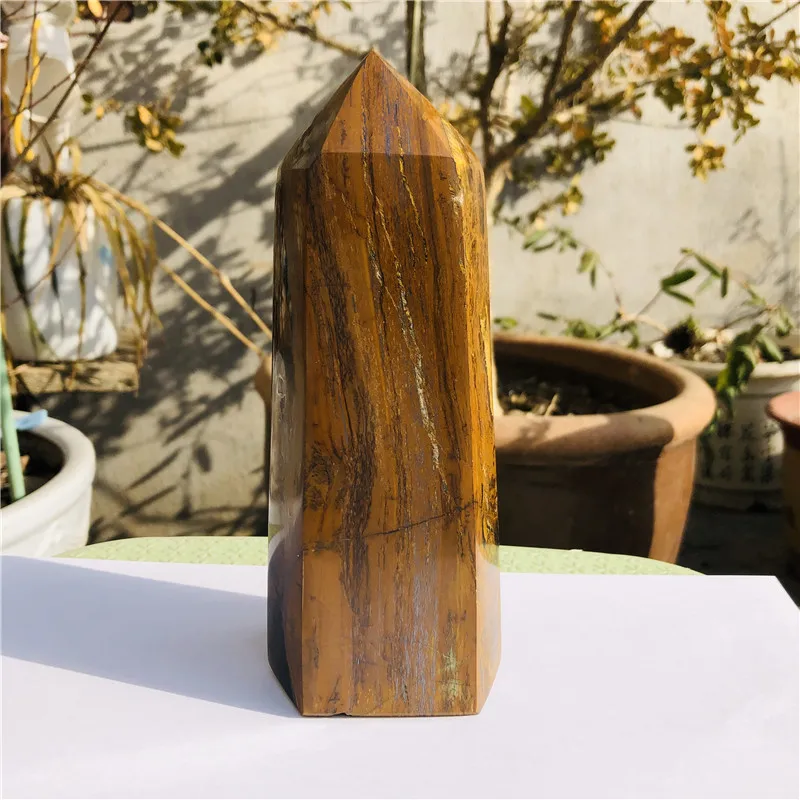 

Большие размеры натуральный камень тигровый глаз обелиск кварцевый кристалл палочка