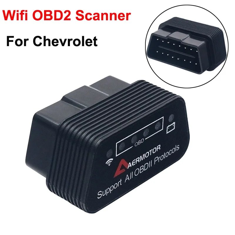 For Chevrolet Cruze Malibu Aveo Sail Android IOS Wifi OBD2 Scanner Code Reader Pic25k80 ELM327 Scanner OBD Car Diagnostic Tool