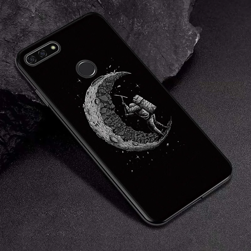 TPUBLK552 Чехол для Huawei Honor 6X на 6C 6A фотоаппаратов моментальной печати 7S 7X 7A 5,4" черный чехол для телефона из ТПУ с принтом сумки для Huawei Honor 8S 8A 8X 8C 7C ру 5,7" чехол 7C 5,99 - Цвет: TPUBLK552