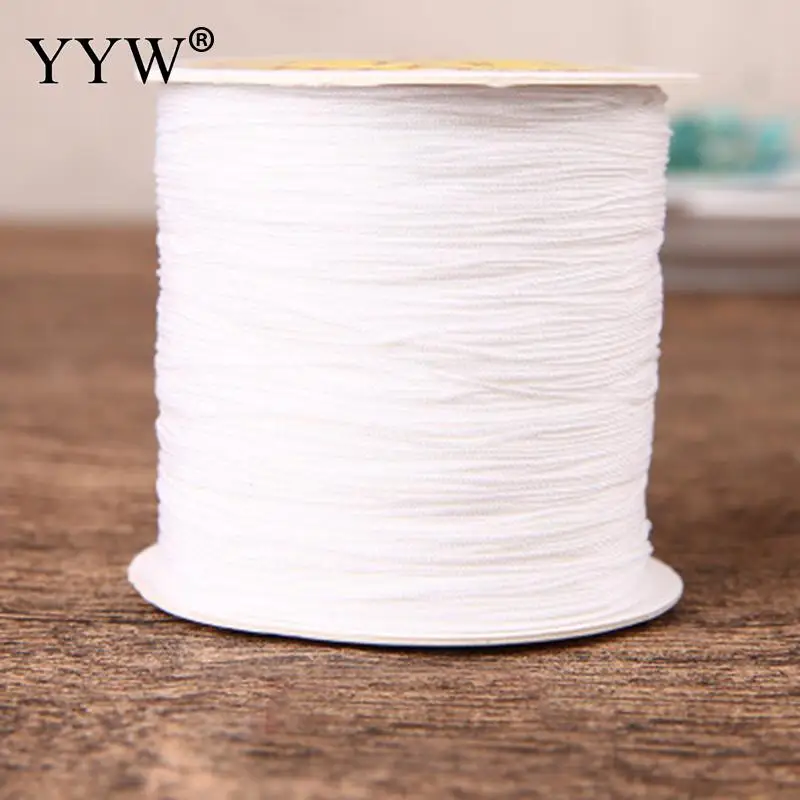 

350m/Spool 4mm Beading Cord White String Thread For Diy Necklace Bracelet Jewelry Stone Accessories Decoration Tool High Quality