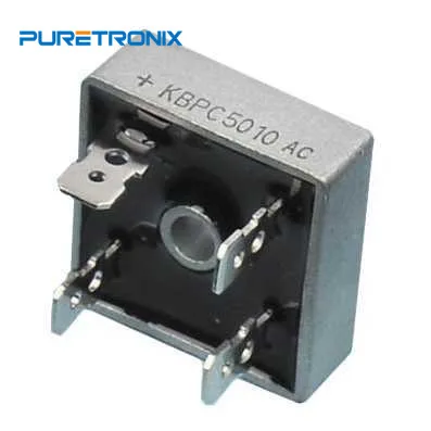 5 шт. KBPC5010 диодный выпрямительный мост один 1KV 50A 4 контактный чехол KBPC|Запчасти для
