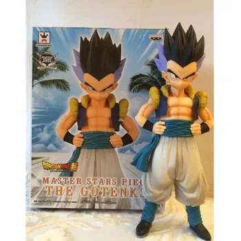 

8" Dragon Ball Z Saiyan Gotenks Trunks VS Son Goten Zoarium Golden Cat Sticker Original PVC Action Figure Toy BOX 20CM X868