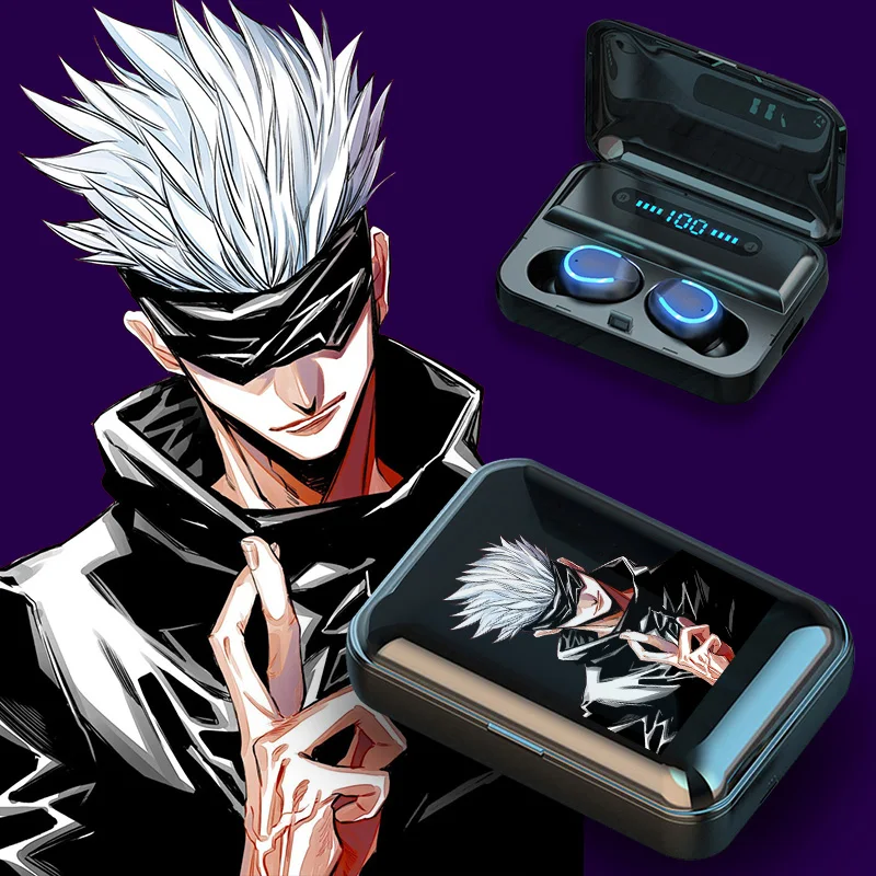 

Juju Ka Bluetooth наушники Itadori Yuji Gojo Satoru Zenin Maki cosplay для Android беспроводные наушники 5,0 HD зарядная коробка