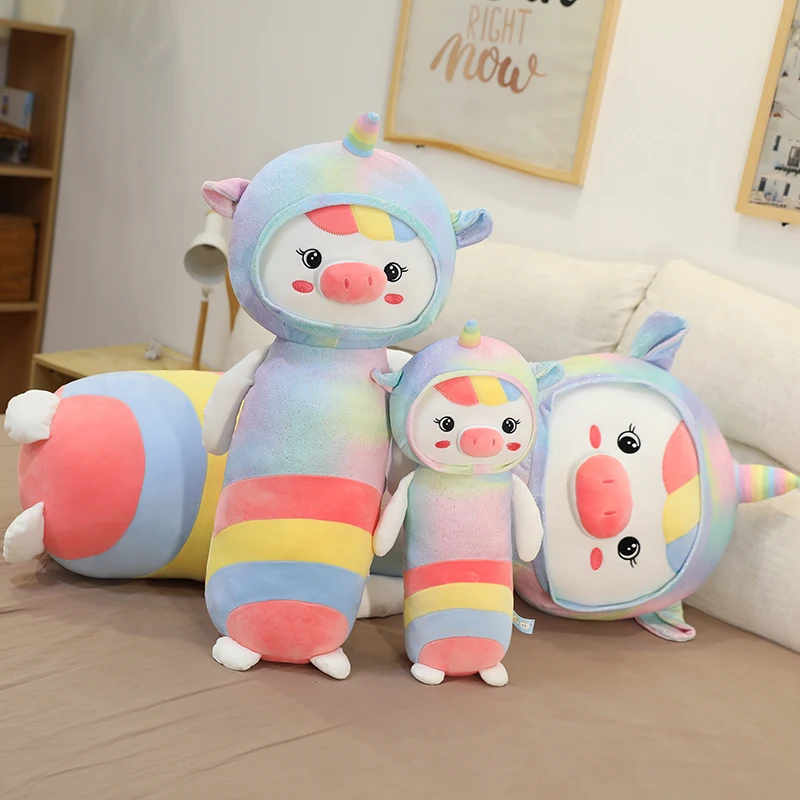

New Arrive Colorful Unicorn Plush Toy Pillow Baby Soft Plush Toys For Children Stuffed Animal Plush Toy Pillow Gifts for Kids
