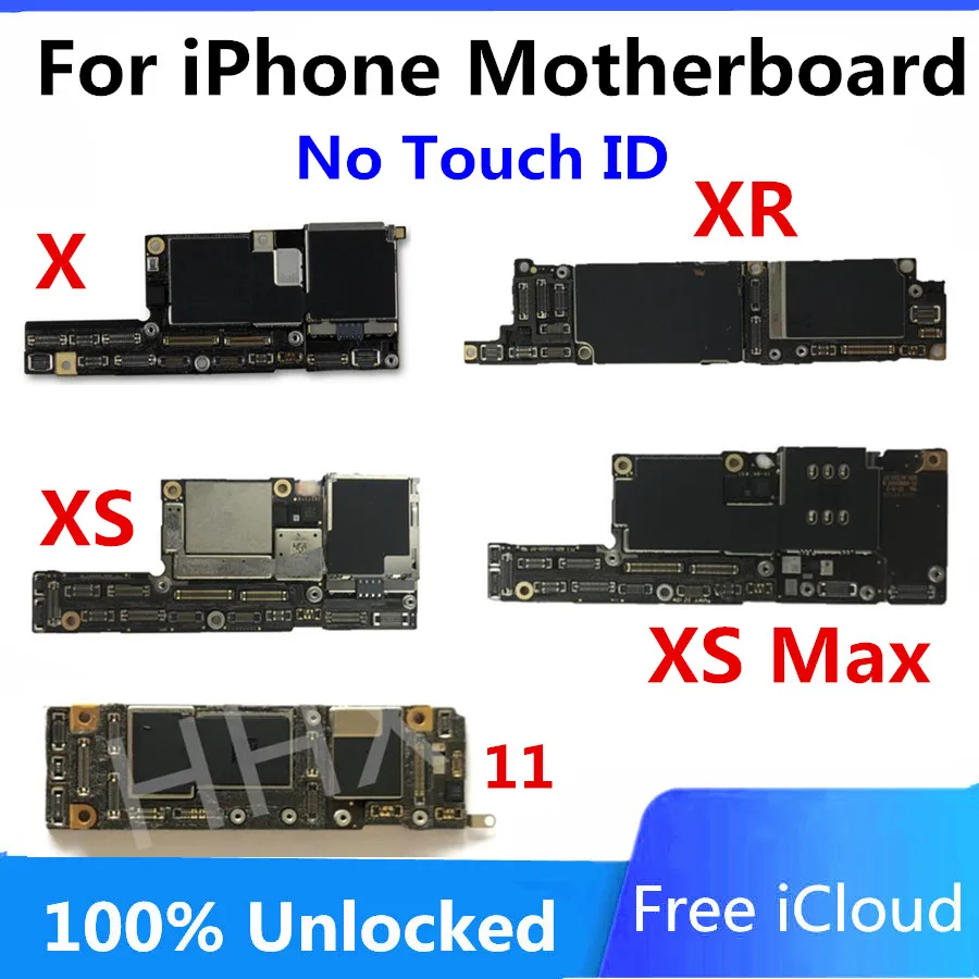 Материнская плата для iPhone X XS XR MAX без распознавания лица разблокированная iphone