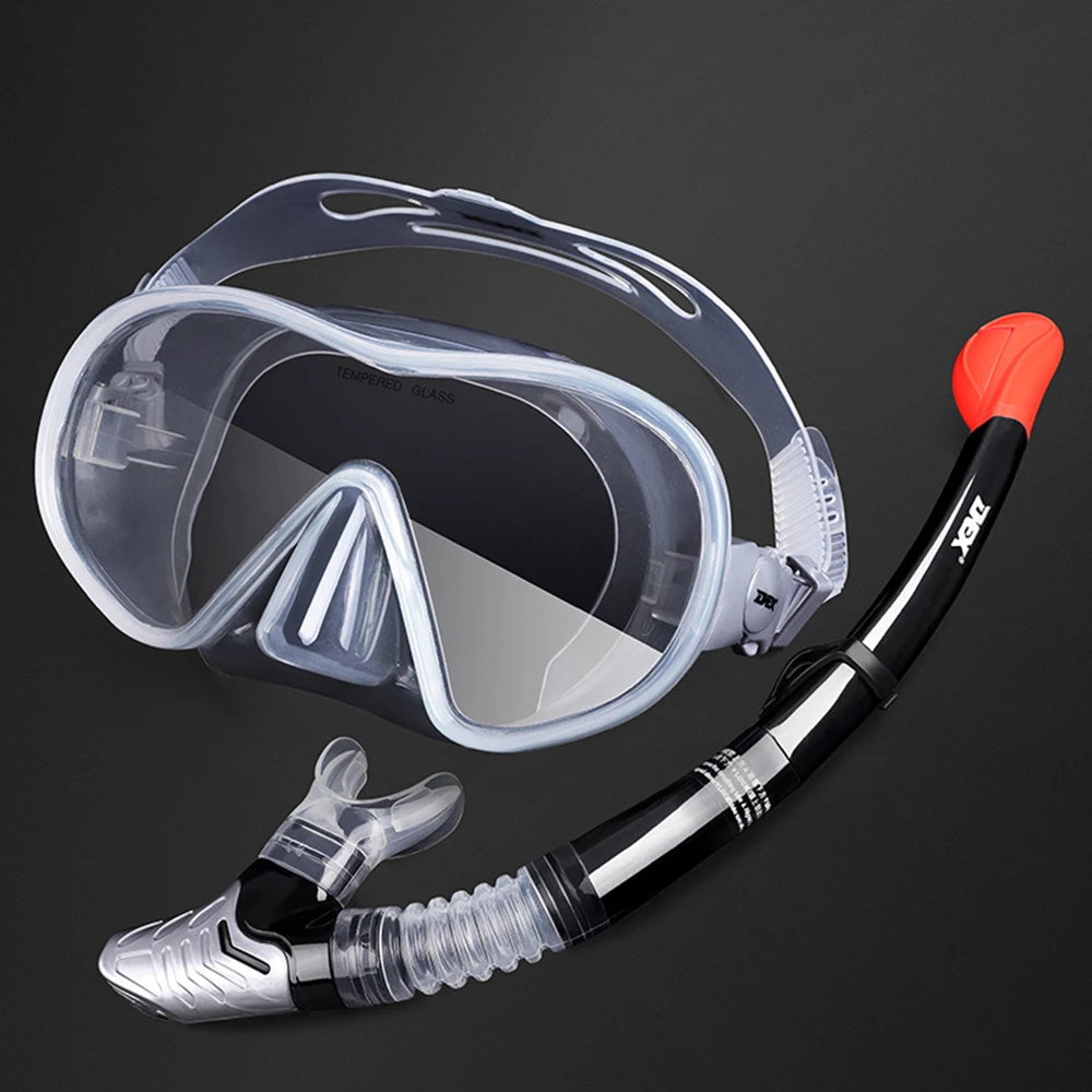 

2019 Scuba Diving Mask Set Anti Fog Goggles with Snorkel Glasses Tube Adjustable Strap for Women Men Adult Swimming Mask