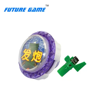 

60mm New Style Purple Arcade LED Momentary Push Shooting Button for Desktop Arcade Game Console with Micro Switch