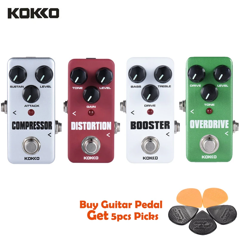 Guitar Effect Pedals Compressor Overdrive Booster Distortion Effect
