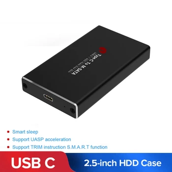 

USB3.1 Type C to MSATA to USB 3.0 SSD Enclosure MSATA SSD Case Hard Disk Box External Mobile Case Cables for laptop PC computer