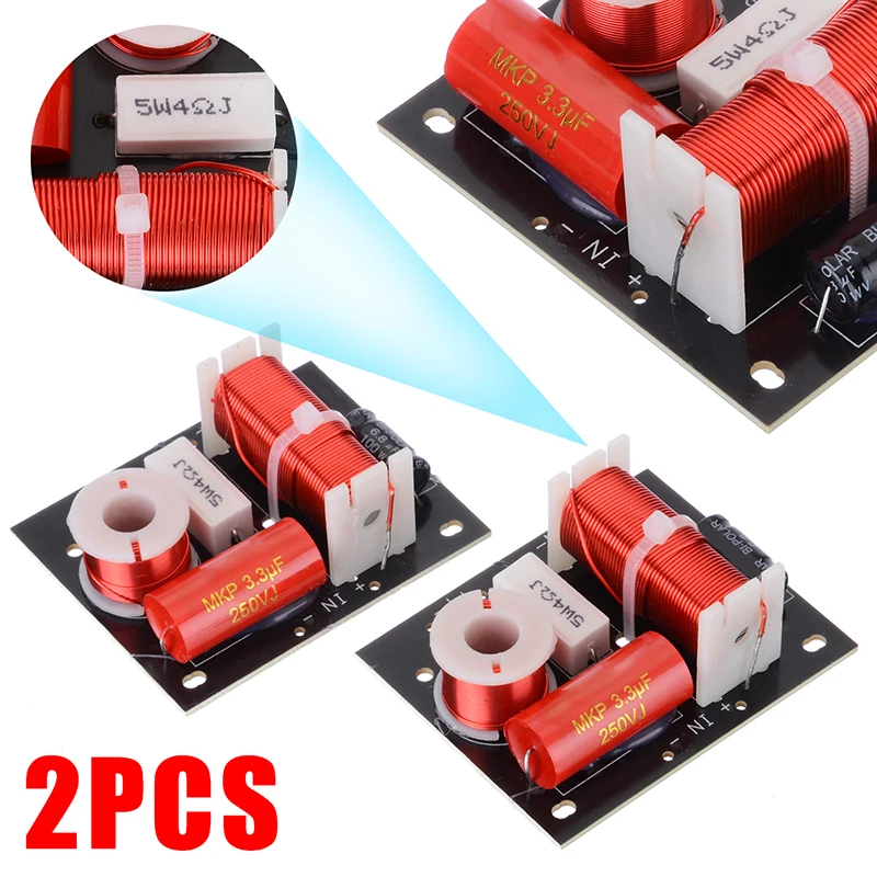 Nobsound Audio 2 stuks Speaker Frequency Divider 2 Way 2 Unit Hi-Fi Soundshelf Crossover Filters