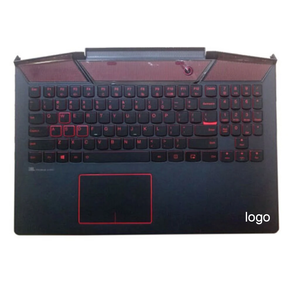 Верхняя Подставка для рук чехол с красной подсветкой клавиатуры Lenovo Legion Y720-15IKB US |