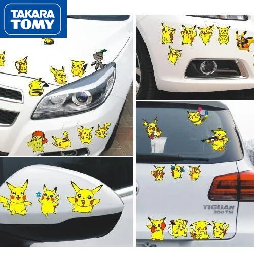 子供のための防水ステッカー ポケモン ピカチュウ 装飾 車のステッカー 楽しい スクラッチカバー ぬいぐるみ用の服 アクセサリー Aliexpress