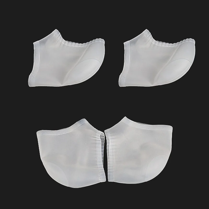 New 1 Pair Soft Silicone Gel Heel Socks Cracked Foot Moisturizing Skin Care Protector SCI88