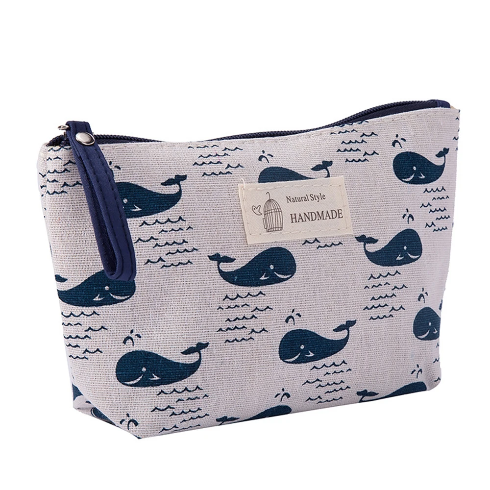 Women Travel Small Portable Cosmetic Bag Cute Printed Makeup Case Beauty Wash Organizer Storage Make Up Kit Toiletry