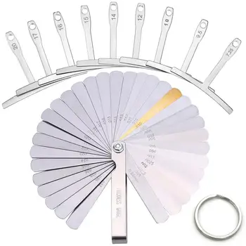 

Guitar Repair Tool 9 Understring Radius Gauge+32 Understring Radius Gauge Blade Feeler+keychain Guitar Repair Tool accessories