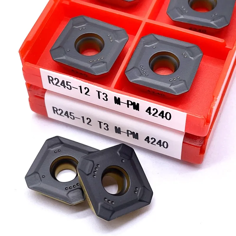 Фреза R245-12T3M-PM 4240 высококачественный карбидный Фрезерный резак R245 12T3 токарный