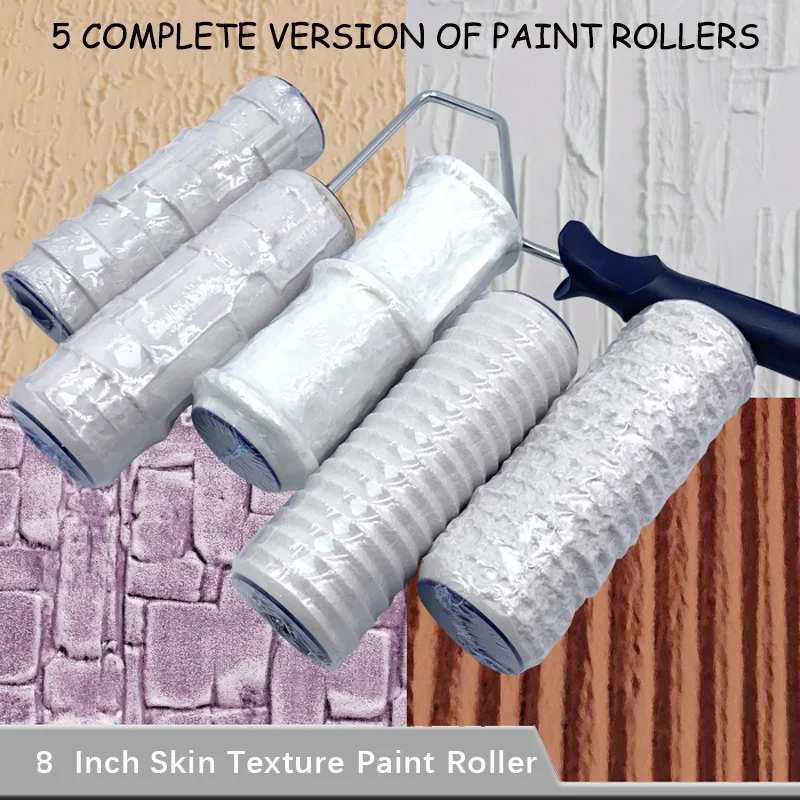 Gaoominy Brick Pattern Paint Roller Household Wall Decoration Brush Diy Tool Art Paint Texture Rolling Flower Gaoominy Brick Pattern Paint Roller Household Wall Decoration Brush Diy Tool Art Paint Texture Rolling Flower
