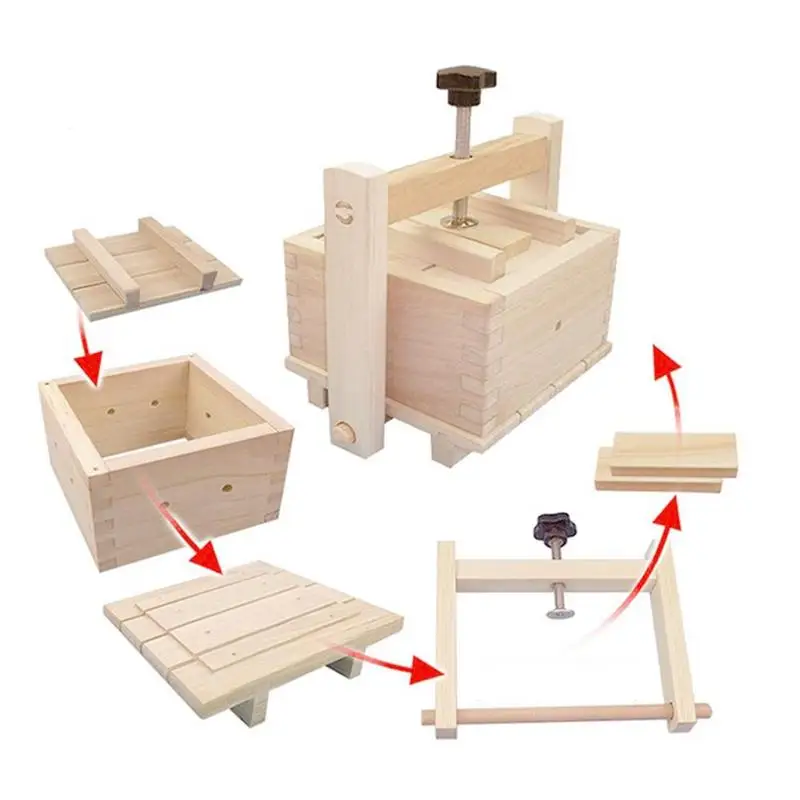 Wooden Tofu Press Anise and Green