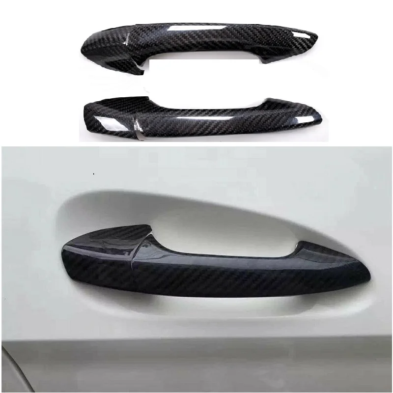 Carbon Fiber 2 Door Handle Cover Fit For Mercedes Benz W204 C Class C250 Coupe 2013 | Автомобили и мотоциклы