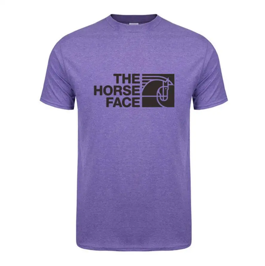 

2020 Fashion Man's T-shirt Horse Face Printed t shirt men Cool Artistic Short Sleeve Artistic Unisex Fitness Top Tees T Shirt