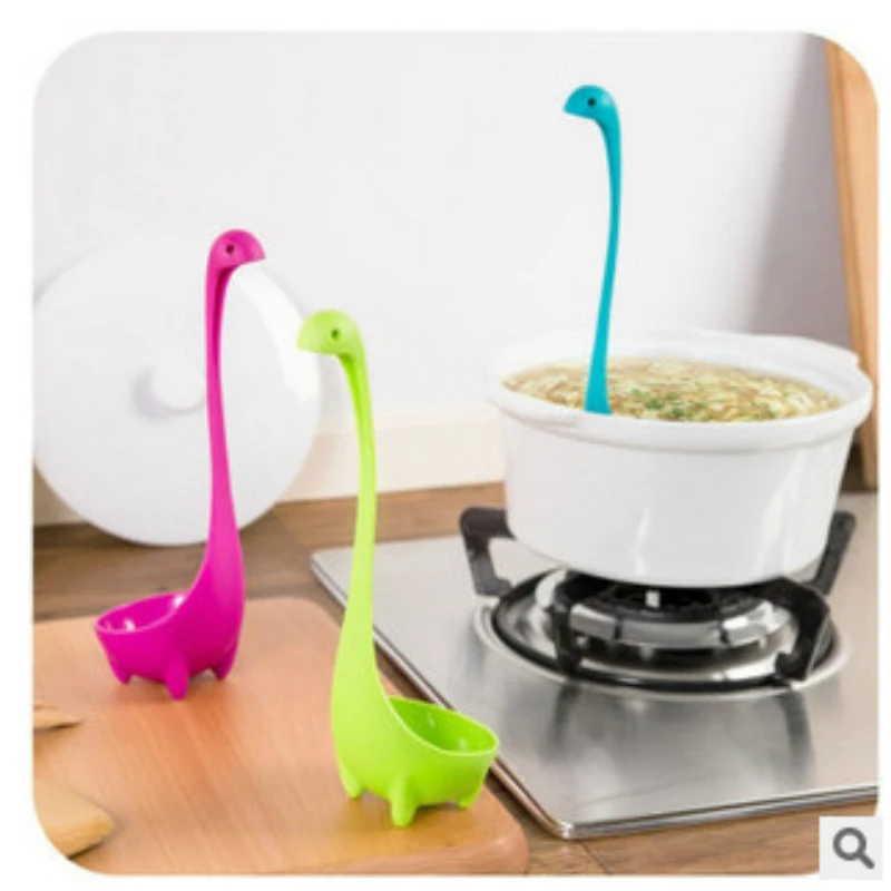Милые Креативные товары для дома кухни столовая посуда Loch Ness monster spoon с длинной