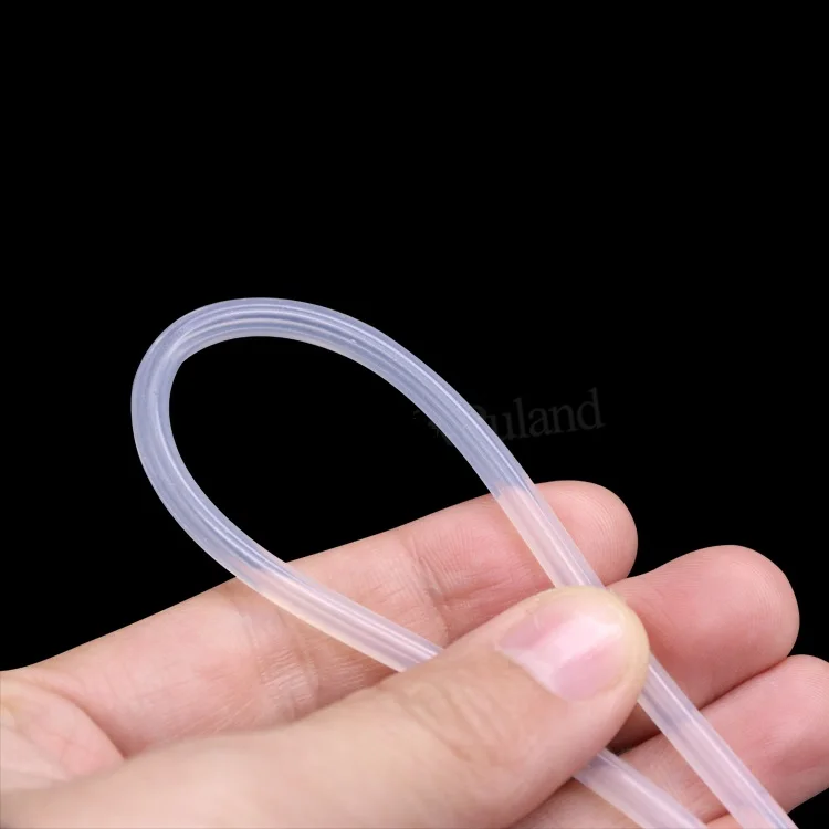 Прозрачный ID 0 8 мм x 4mm OD Толщина 1 6 перистальтический насос силиконовый шланг Еда