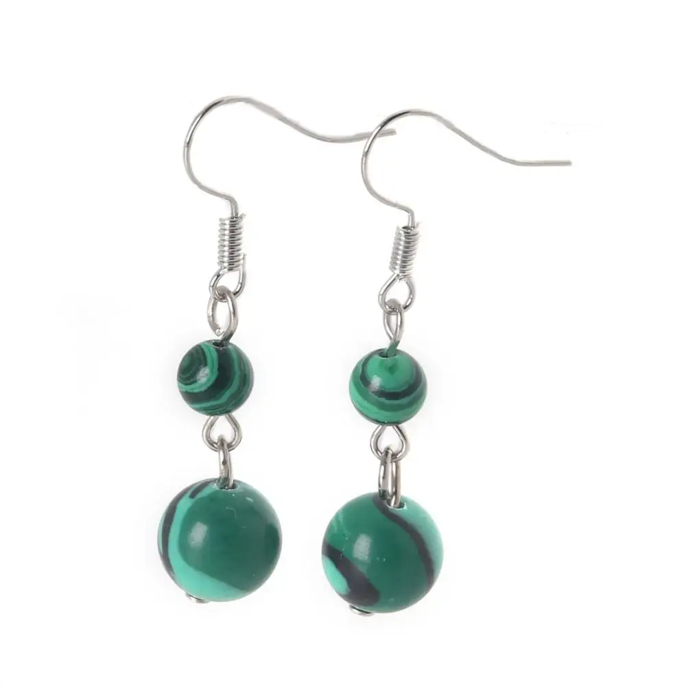 Dangle Earrings for Women Natural Beads Stone