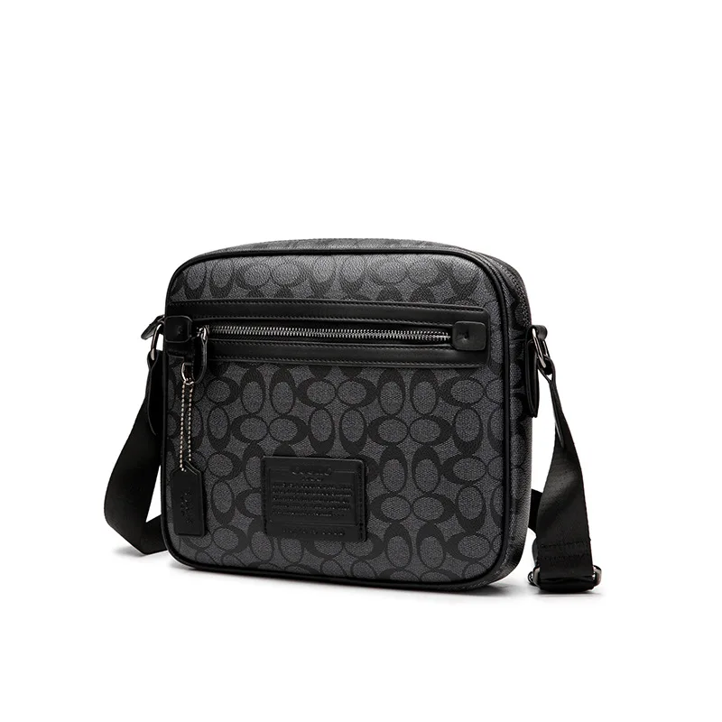 

2019 Casual Men Shoulder Bag PVC Handbag for Man Messenger Bag Travel School Bags Men Messenger Plaid Bags