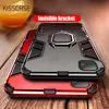 KISSCASE étui antichoc pour iPhone 12 11 Pro Max 12 Pro Mini 11 bague pour iPhone X XR XS Max 6 6S 7 8 Plus 5 5S SE ► Photo 1/6