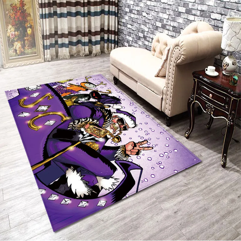 Creative Christmas Santa Claus Printing Carpet 3d Merry Xmas Party