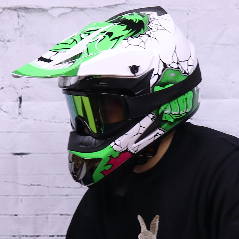 Профессиональный Гоночный Кроссовый шлем hors route Casque Moto Capacete Moto Casco внедорожный мультяшный детский мотоциклетный шлем