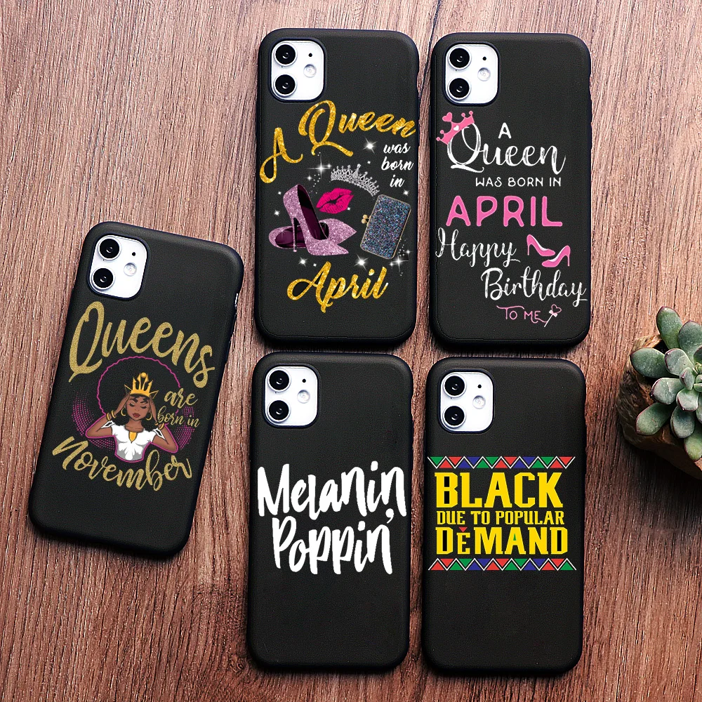 PUNQZY меланин Poppin Queen чехол для Samsung A30 A50 A70 A10 A20 S11 S10 S9 S8 Черный Девушка волшебный рок
