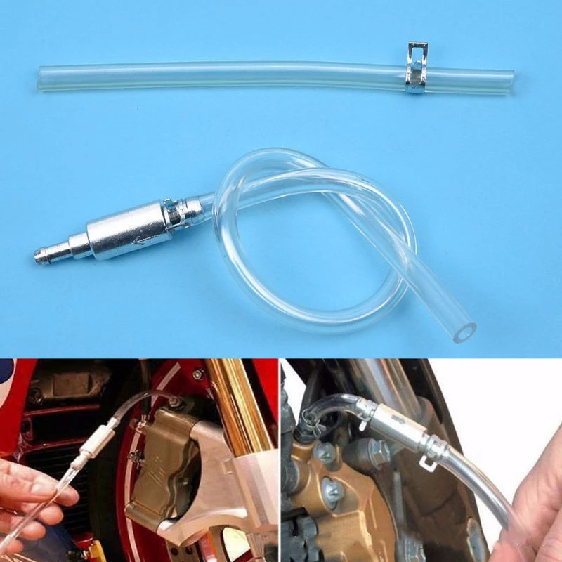 Motorcycle Brake Oil Fluid Pump Bleeder Clutch Hose Hydraulic Bleeding