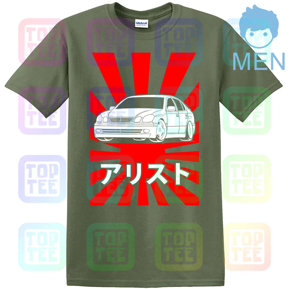 GT-shirt Toyota Aristo JZS161 футболка - Цвет: Армейский зеленый