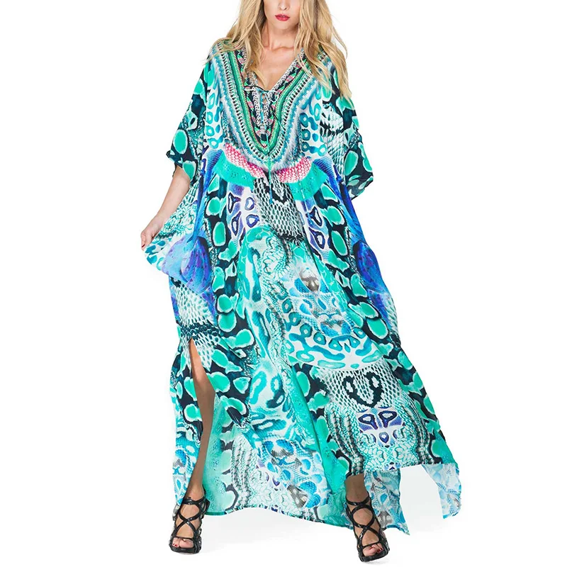 

Plus size Beach Maxi Dress Sarong Pareo Beach Vestidos de playa Beachwear 2020 Robe de Plage Beach Cover up Women Suits Tunic