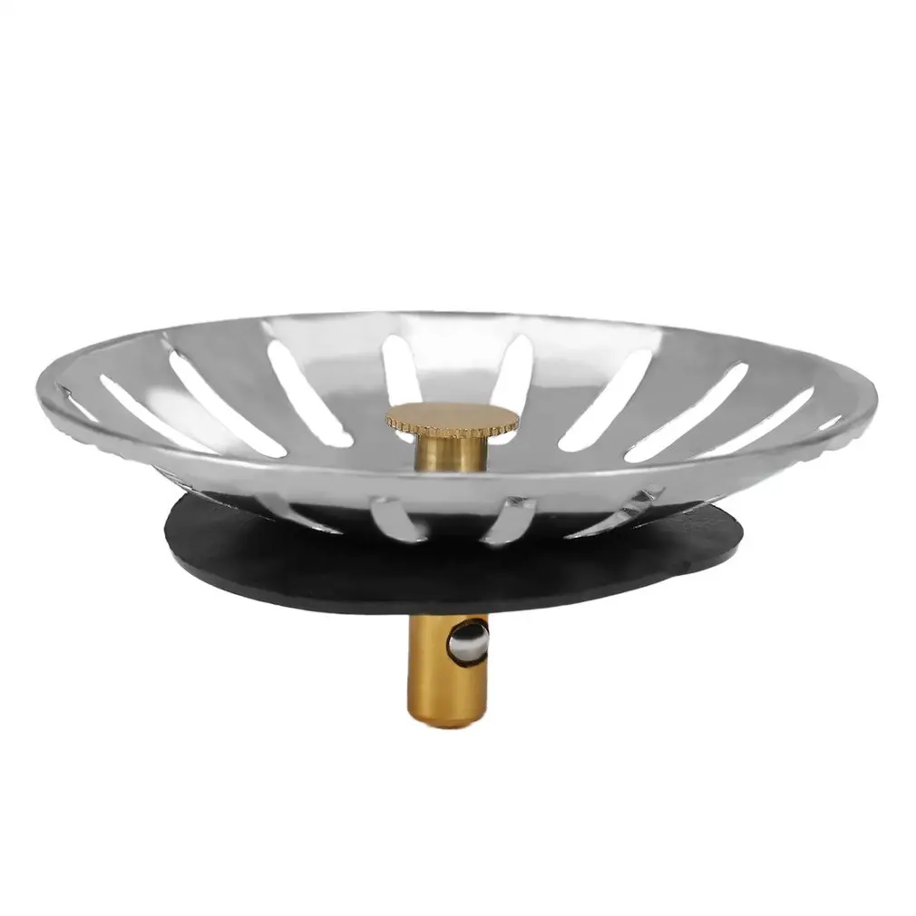 

Kitchen Sink Strainer Stoppers Stainless Steel Circle Sink Drainer Filter Water Stopper Chock Plug Replacement Filter