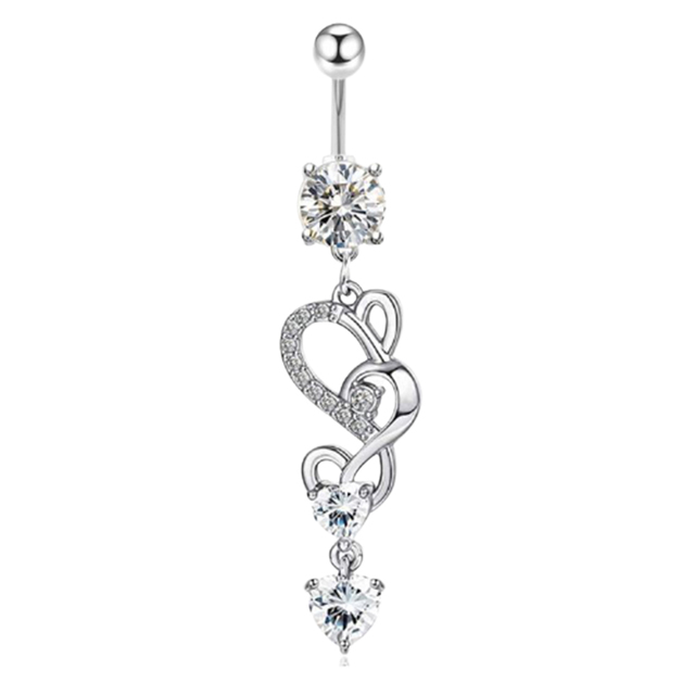 Belly Button Ring Angel Wing Belly Piercing Ring Sexy Navel Piercing Bar Flower Belly Bar Navel Piercing Ombligo Dangle