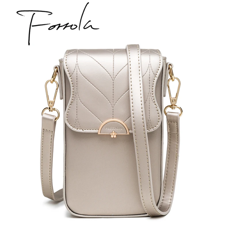 

2019 Women Leather Shoulder Wallet Phone bag Case Female Multifunction Coin Change Passport Purse Card Holder Clutch For Girls