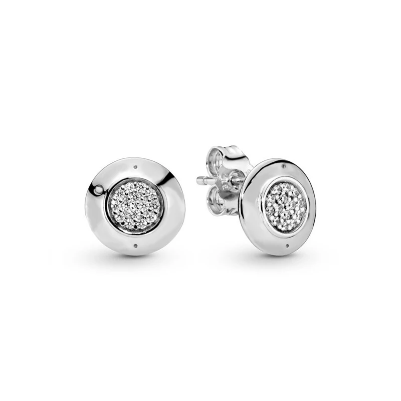 

Authentic 100% 925 Sterling Silver Stud Earrings Sparkling Stud Earrings Unique Design ever Women Jewelry