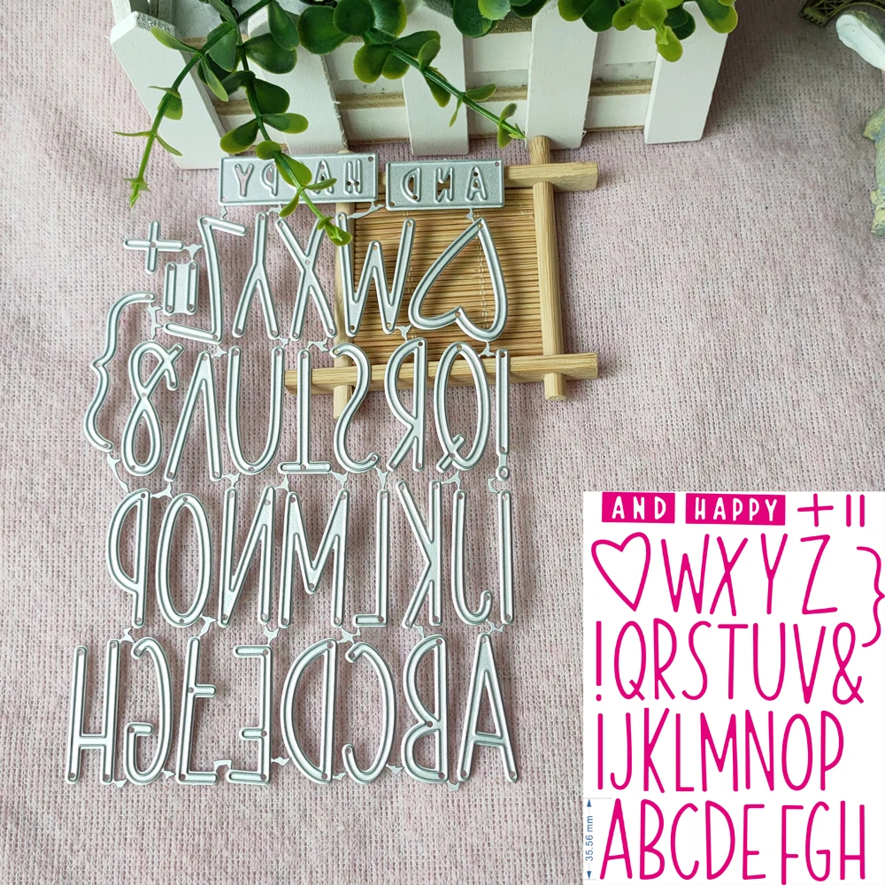 

Large Big Alphabet Set Die Cut Letter Metal Cutting Dies Stencil Scrapbooking Embossing New Christmas Craft Stamps And Dies