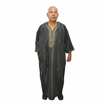 

Elegante chilaba Unisex Modelo árabe, Marruecos, Egipto, etc. de satén y algodón, Mide de Ancho de sisa 75 cm y Largo 150 cm