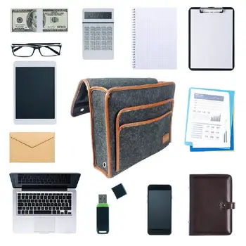 

Hanging Bag Bedside Storage Organizer Bed Felt Multi-Pocket Caddy Sofa Phone Holder Wild Rang Of Appllicants