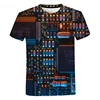 Electronic Chip Hip Hop T Shirt Men Women 3D Machine Printed Oversized T-shirt Harajuku Style Summer Short Sleeve Tee Tops 5